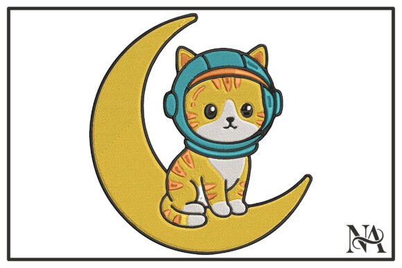 Astronaut Cat Moon Embroidery Design Review