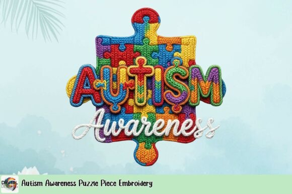 Autism Awareness Puzzle Piece Embroidery Review