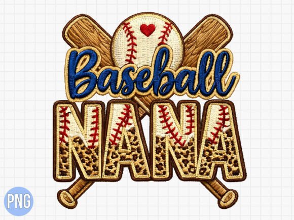 Baseball Nana Leopard Embroidery PNG Review