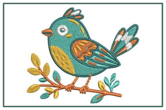 Boho Bird on Branch Embroidery Design Review