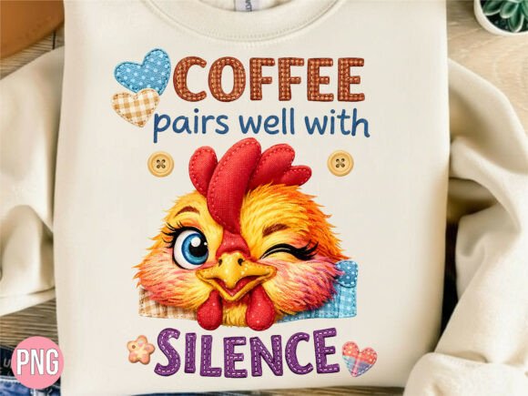 Coffee Chicken Silence Embroidery PNG Review