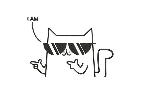 Cool Cat Sunglasses Embroidery Design Review