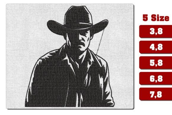 Cowboy Silhouette Embroidery - Cowboy Review