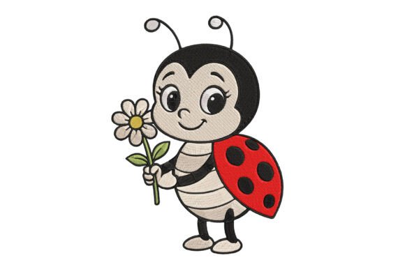 Cute Ladybug Embroidery Design with Flow Review