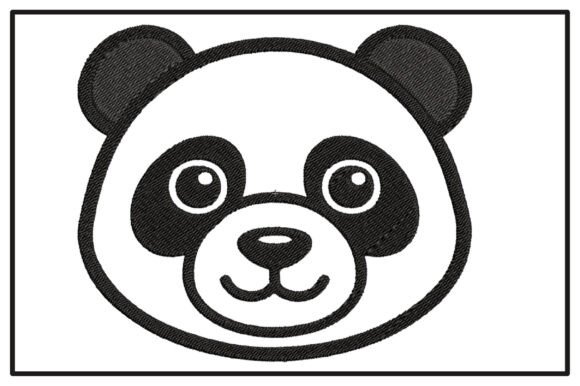 Cute Panda Face Embroidery Design Review