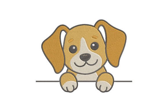 Cute Puppy Peeking Embroidery Design Review