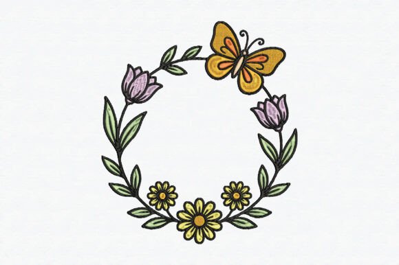 Floral Frame with Butterfly Embroidery Review
