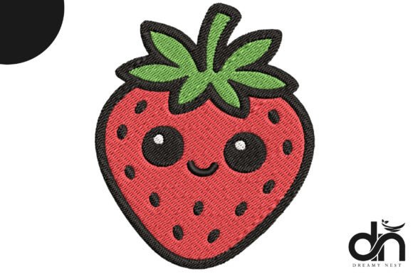 Kawaii Strawberry Embroidery Design Review