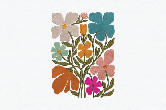 Organic Floral Shapes Embroidery Design Review
