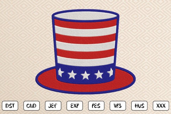 Patriotic Top Hat Embroidery Design Review