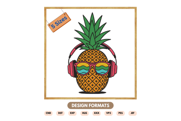 Pineapple with Headphones Embroidery Review