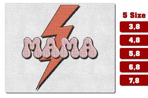Retro Mama Lightning Bolt Embroidery Review