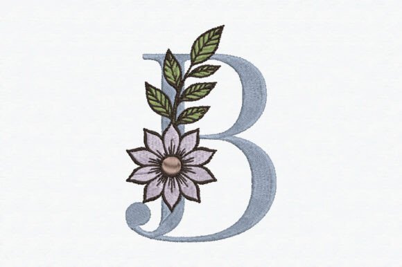 Review: B Floral Alphabet Embroidery Design