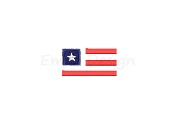 Small USA Flag Embroidery Design Review