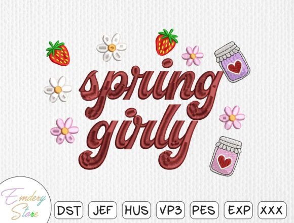 Spring Girly Embroidery Design Review